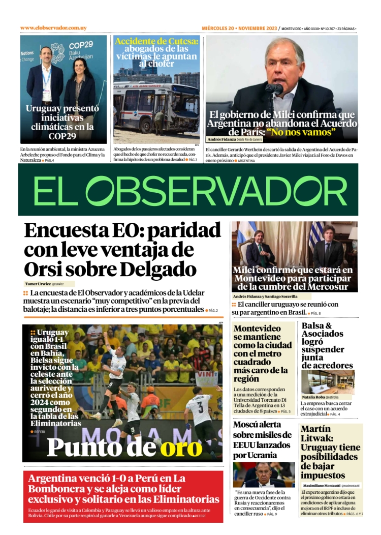 EL OBSERVADOR del 20/11/2024